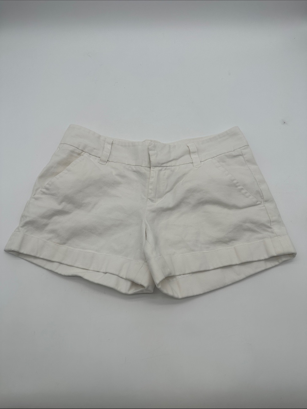 French Connection Classic Women's White Cuffed Shorts